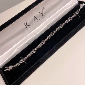 Silver Sapphire Kay Jewelers bracelet